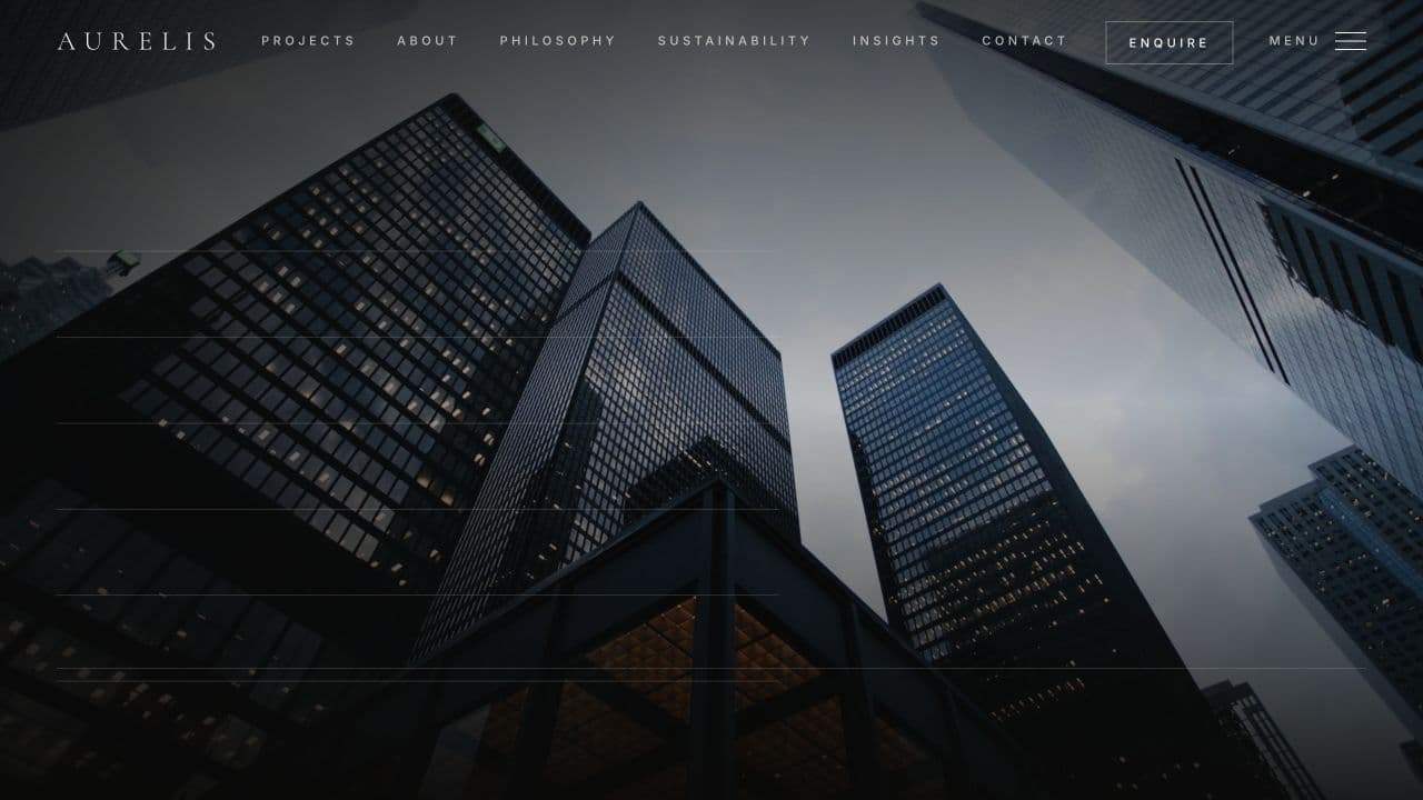 Aurelis homepage preview